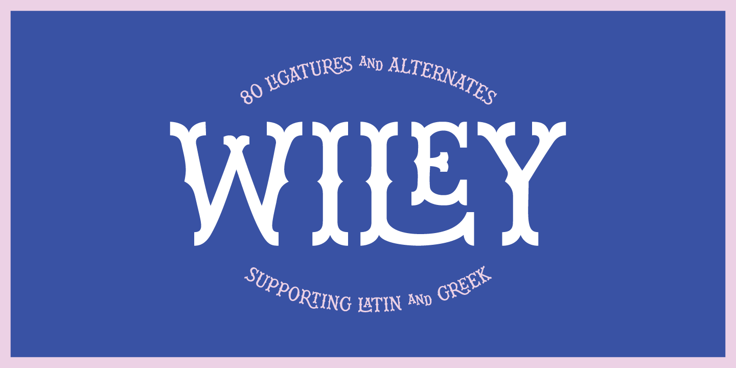 Пример шрифта Wiley